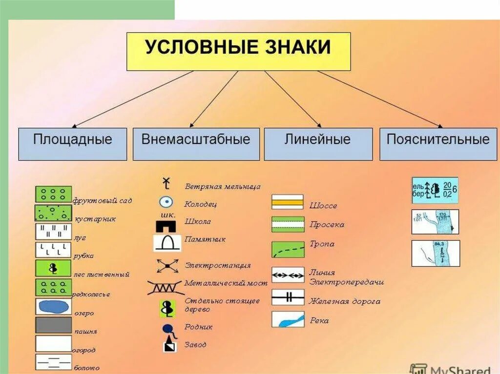 Каждый отдельный вид. Условные знаки на топографических картах и планах. Условные обозначения плана местности 3 класс. Топографическая карта местности с условными знаками 5 класс. Условные обозначения на карте топографической география.