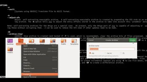 Ubuntu zip