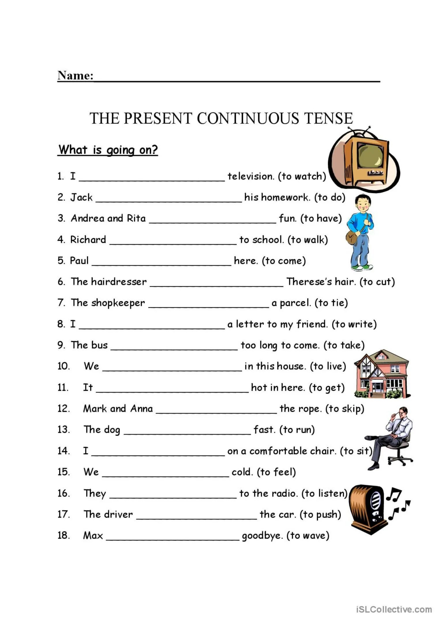 Present simple present Continuous упражнения for Kids. Рабочий лист present Continuous. Презент континиус Worksheets for Kids. Present Continuous воркшит.