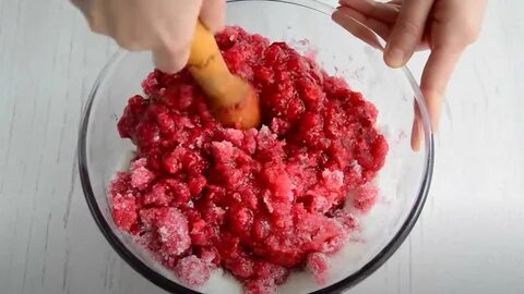 Малина перетертая