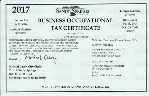 Sample Ga Business License - Business License Template Fill Out And Sign Pr...