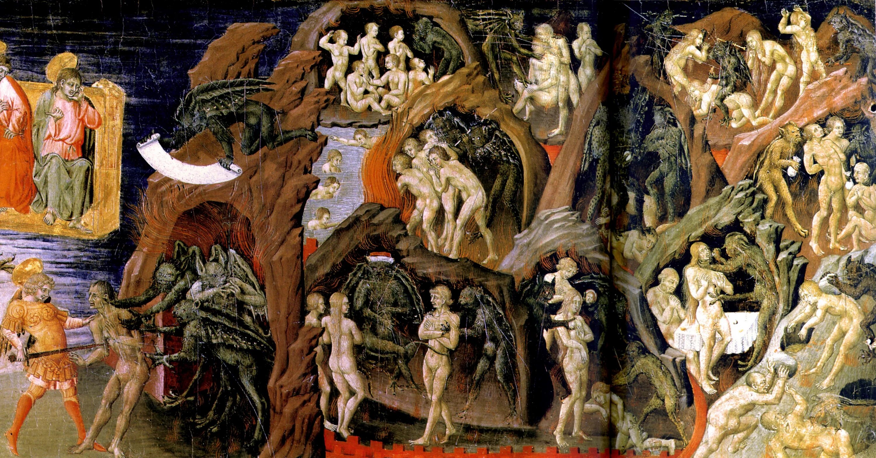 Иероним босх адская река. Босх картины ад. Видения ада. Ад микеланджело. Симон мармион чудовище ахерон.