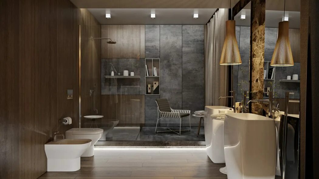 Дизайн ванной 2024 год. Стильные Ванные комнаты. Современная ванная комната. Ванные комнаты в современном стиле. Современный интерьер ванной комнаты.