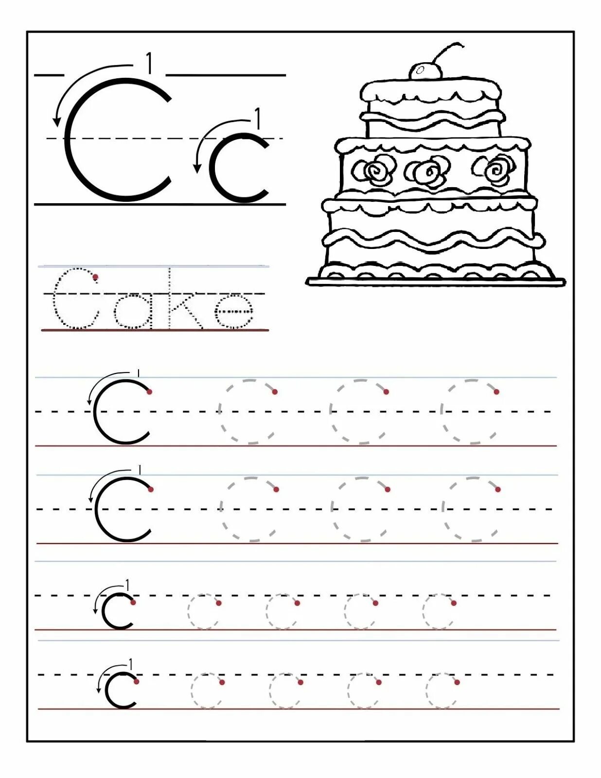 Write c
