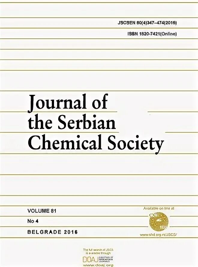 Journal of Chemical information and Modeling. Journal of Chemical Health risks.