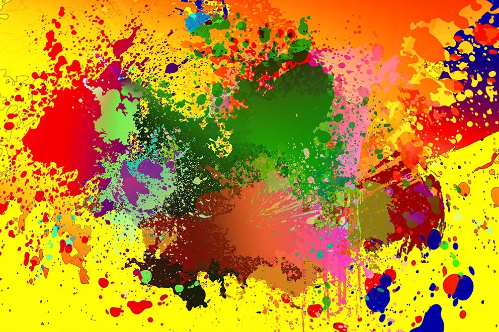 Пятна краски фото bright pop of splatter paint