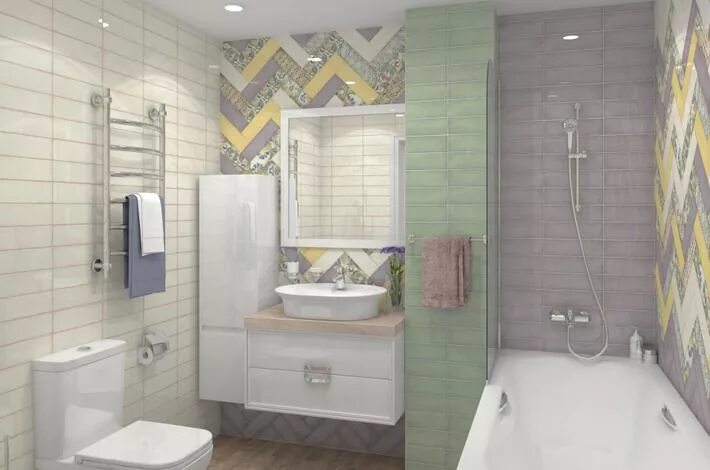 Дизайн-проект из плитки и керамогранита Kerama Marazzi Монпарнас 2 - интернет-ма