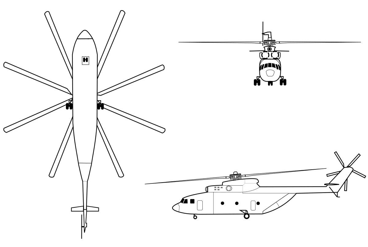 Рисунок 26. Схема вертолета ми 26. Ми-26 чертеж. Вертолет ми-26 чертежи. Вертолет ми 26 рисунок.