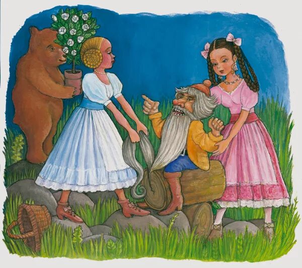 И я. Гримм беляночка. Сказки братьев беляночка и розочка. Беляночка и розочка сказка братьев гримм иллюстрации. Сказки братьев гримм беляночка и розочка.