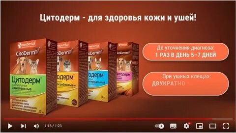 Цитодерм капли ушные