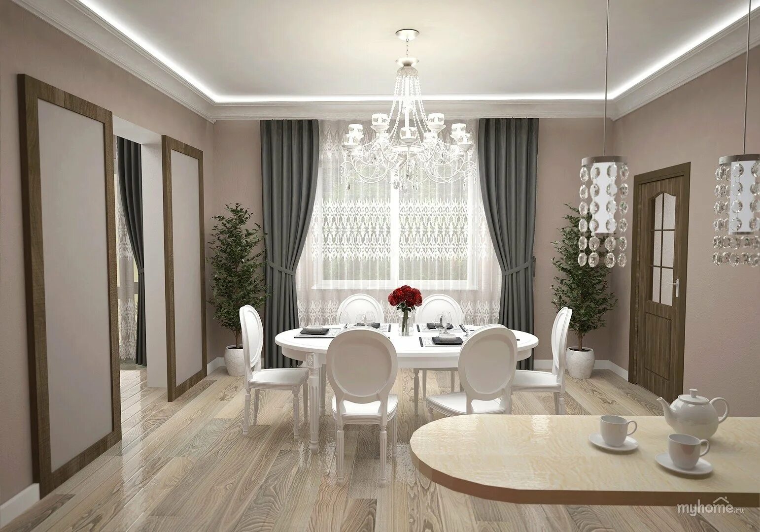 Кухня неоклассика с барной стойкой. Обеденная зона неоклассика в интерьере. Неоклассика хабаровск. Шторы на кухню неоклассика. Кухонный гарнитур 2022 тренд неоклассика.