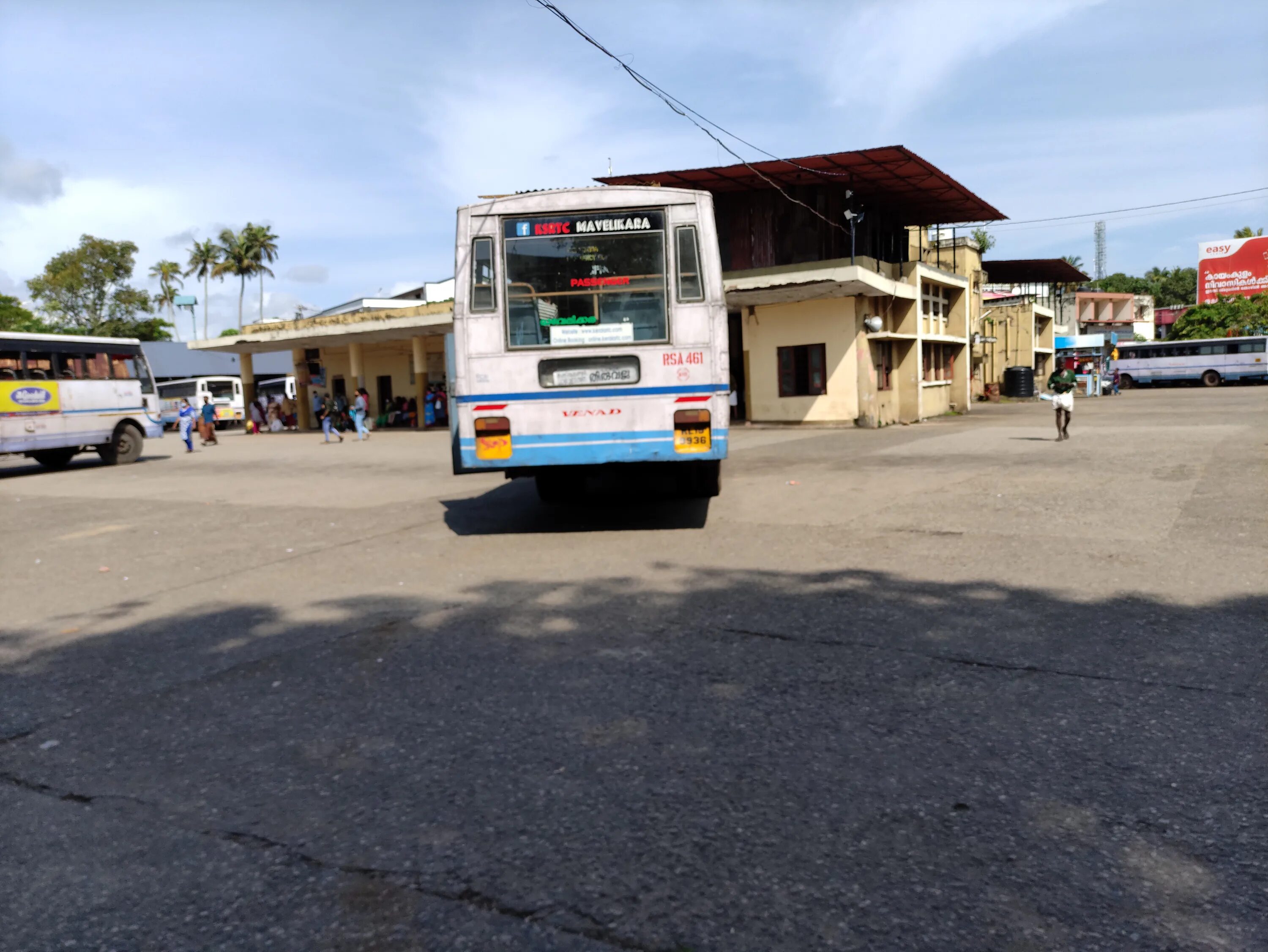 Private bus. Bus stand. Bus stand. Bus was standing. Bus stand.
