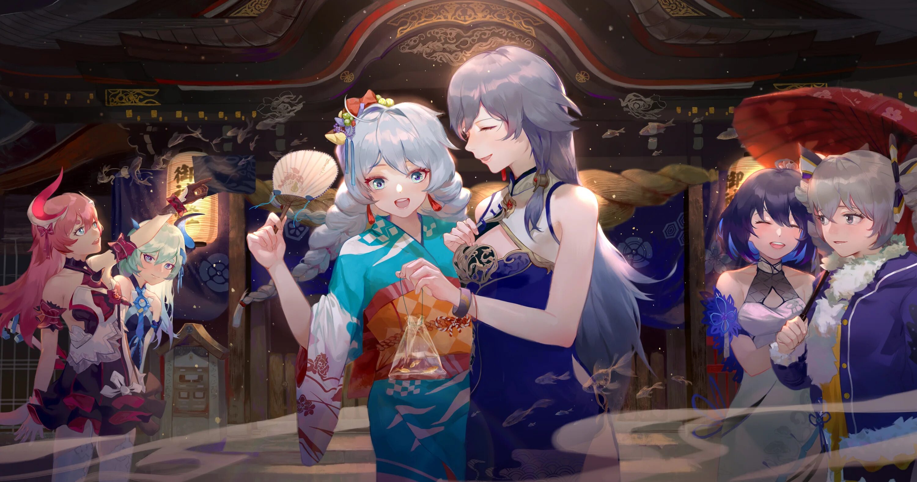 Honkai ps4. Киана Хонкай. Kiana Kaslana and Fu Hua. Велиона Хонкай Импакт. Kiana Kaslana Art.