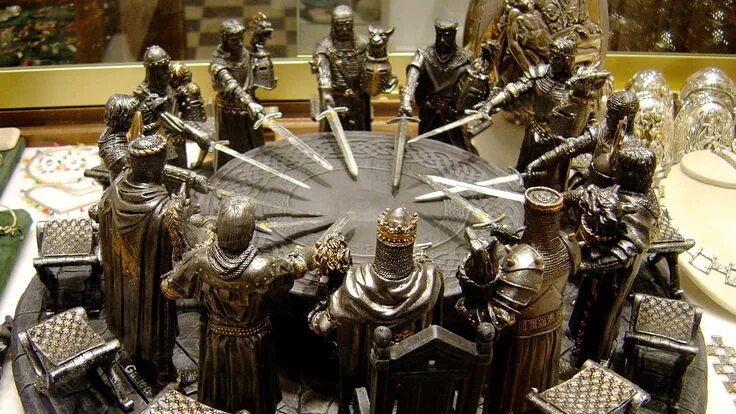Detail of King Arthur`s Round Table in Winchester, UK Stock Photo - Image of ant