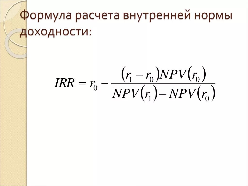 Картинки КОЭФФИЦИЕНТ ДИСКОНТИРОВАНИЯ IRR