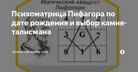 Карта пифагора оракул