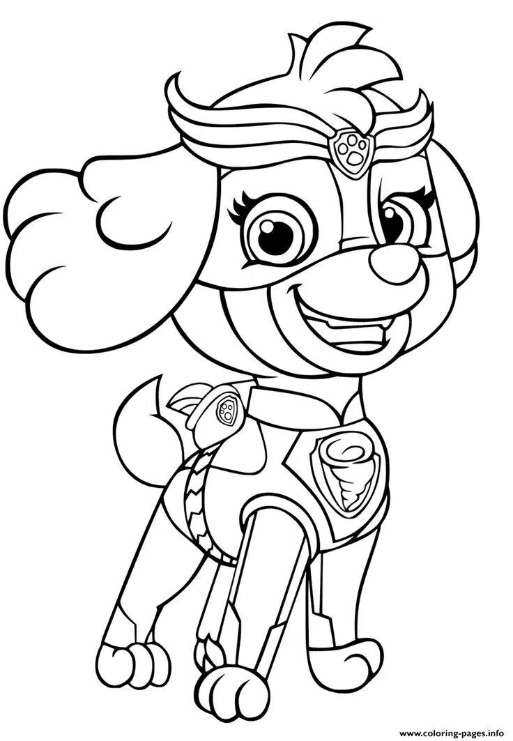 Скай раскраска для детей распечатать Paw Patrol Coloring Pages Best Coloring Pages For Kids in 2022 Paw patrol colo