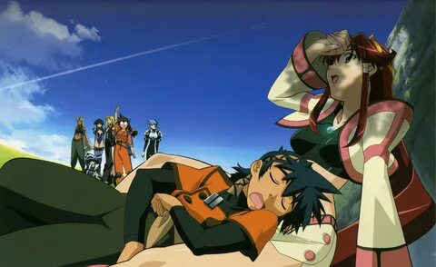 Download Vandread: Hibiki Sleep on Dita's Lap (3787x2317) - Minitokyo.