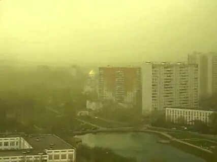 Желто зеленый туман