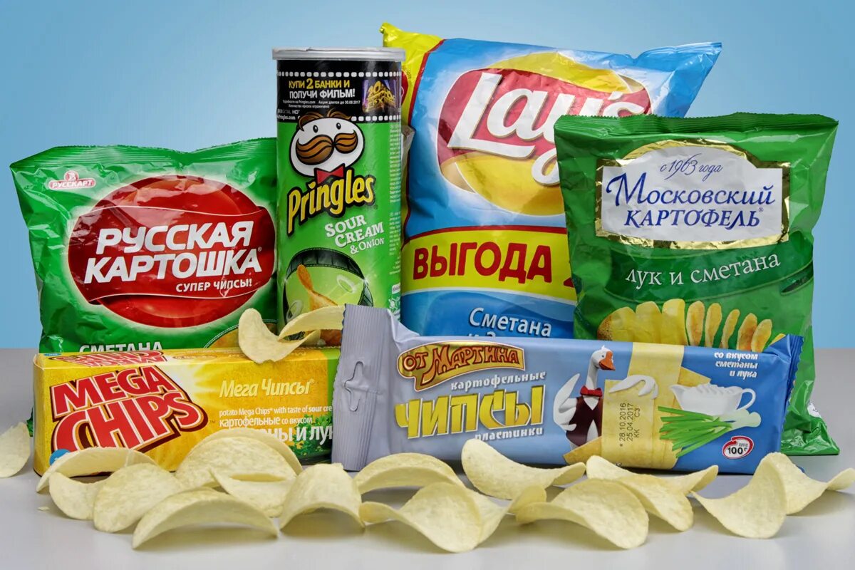 Все виды чипсов