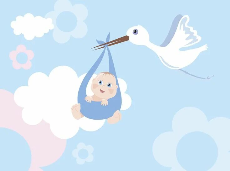 Фон рождение ребенка. Аист с ребенком. Чудо рождения. Моего появления на свет ждали ровно месяц дней как понять. Поздравляем с рождением чуда.
