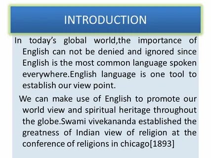 Important languages