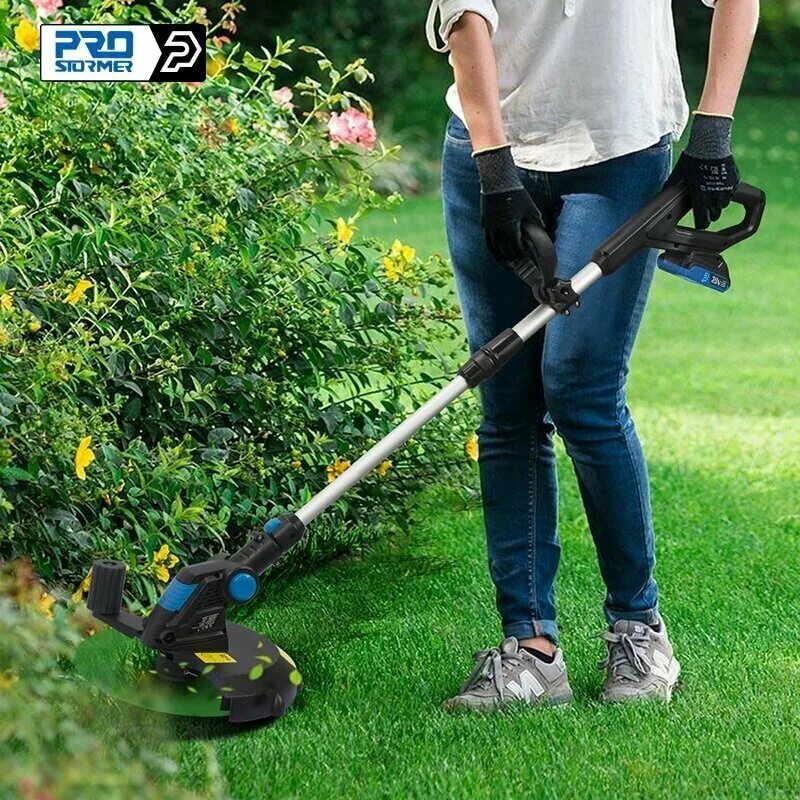 Купить триммер для огорода. Аккумуляторный триммер Lawn Trimmer / 88v. Триммер Cordless grass Cutter. Триммер prostormer. Беспроводной садовый триммер - Garden Trimmer.