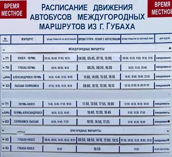 Расписание пермь березовка на завтра