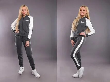 Спортивный костюм женский с начесом на молнии