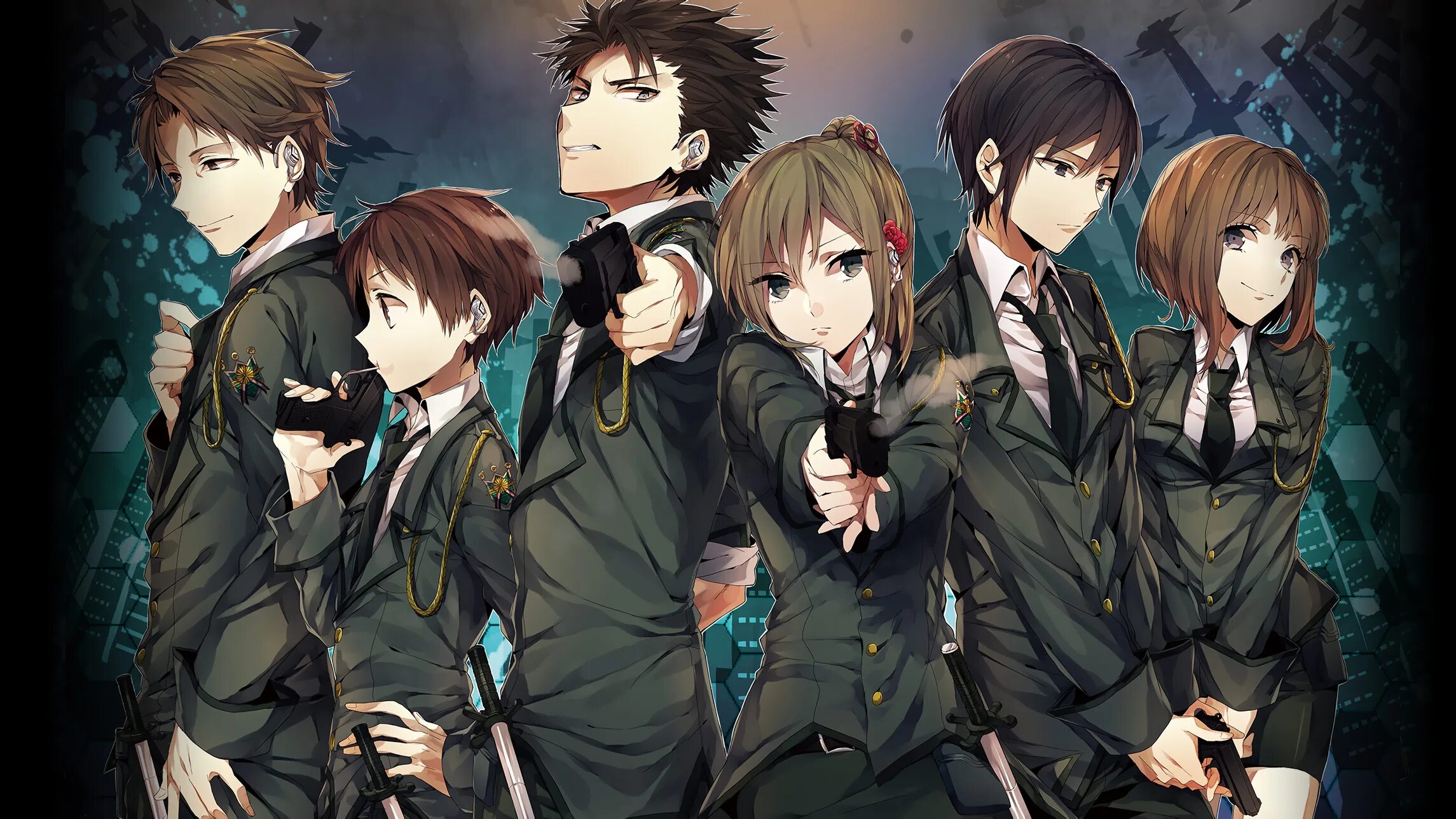 4 человека арт. Момиджи тохо. Групповые арты. Кейон юи. Групповые арты.