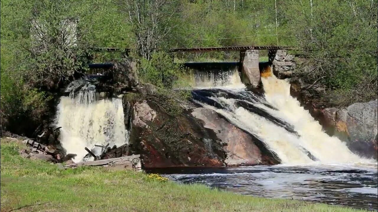 Размыв плотины в карелии