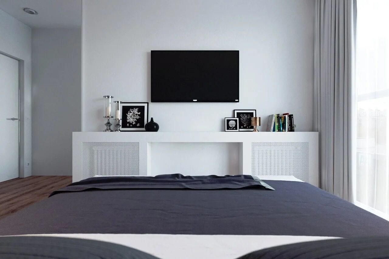 Телевизор перед кроватью. Телевизор в спальне на стене. Интерьер спальни с телевизором. Интерьер спальни с телевизором на стене. Телевизор напротив кровати.