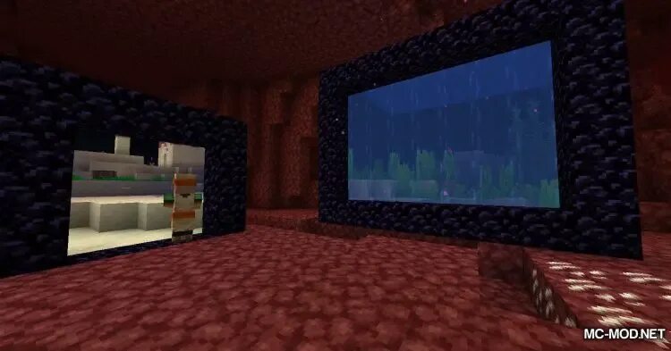 Ад в майнкрафте. Immersive portal mod minecraft. 16. Мод на портал в рай. Мод на immersive portals для майнкрафт.