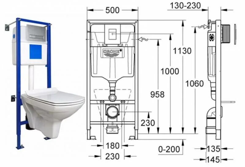 Высота инсталляции Грое для унитаза от пола. Стандартные габариты унитаза с инсталляцией. Высота инсталляции для унитаза от пола стандартная. Высота шпилек подвесного унитаза от чистого пола. Туалет инсталляция размеры