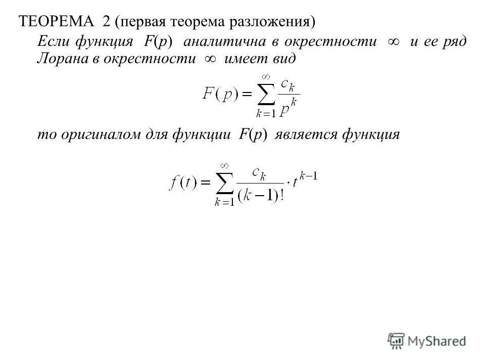 Теорем математического анализа