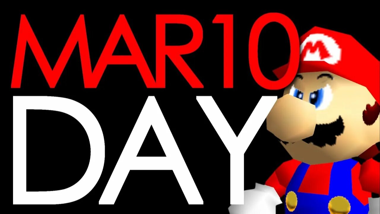 Mario day. Праздник день Марио.