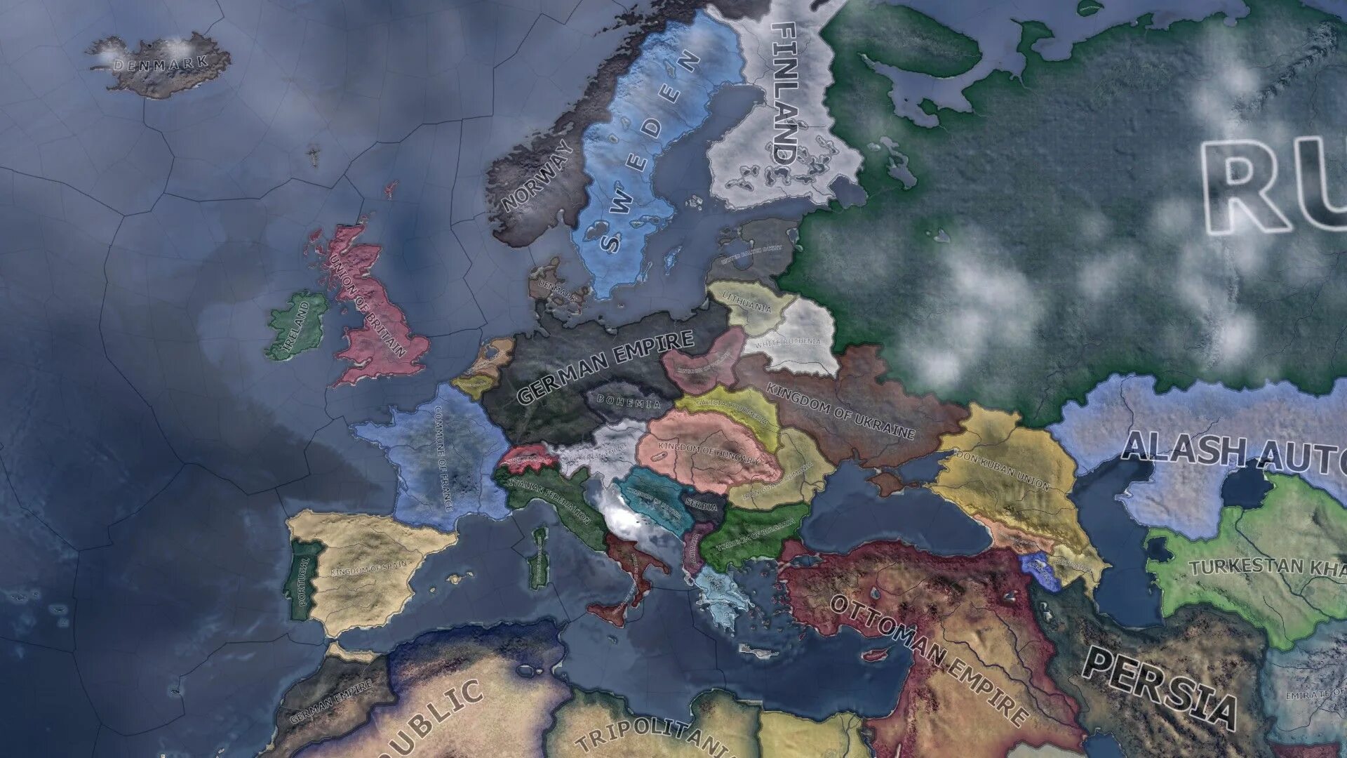 Кайзер hoi 4. Кайзеррейх карта Европы Хой 4. Hoi 4 Kaiserreich Map Europe. Hoi 4 Kaiserreich карта.