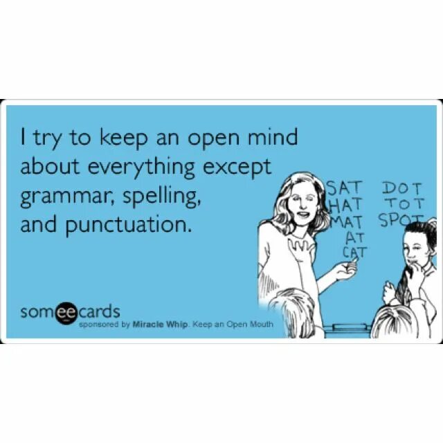 Keeping it open. Punctuation puns. english grammar jokes. funny grammar. to keep have an open mind перевод.