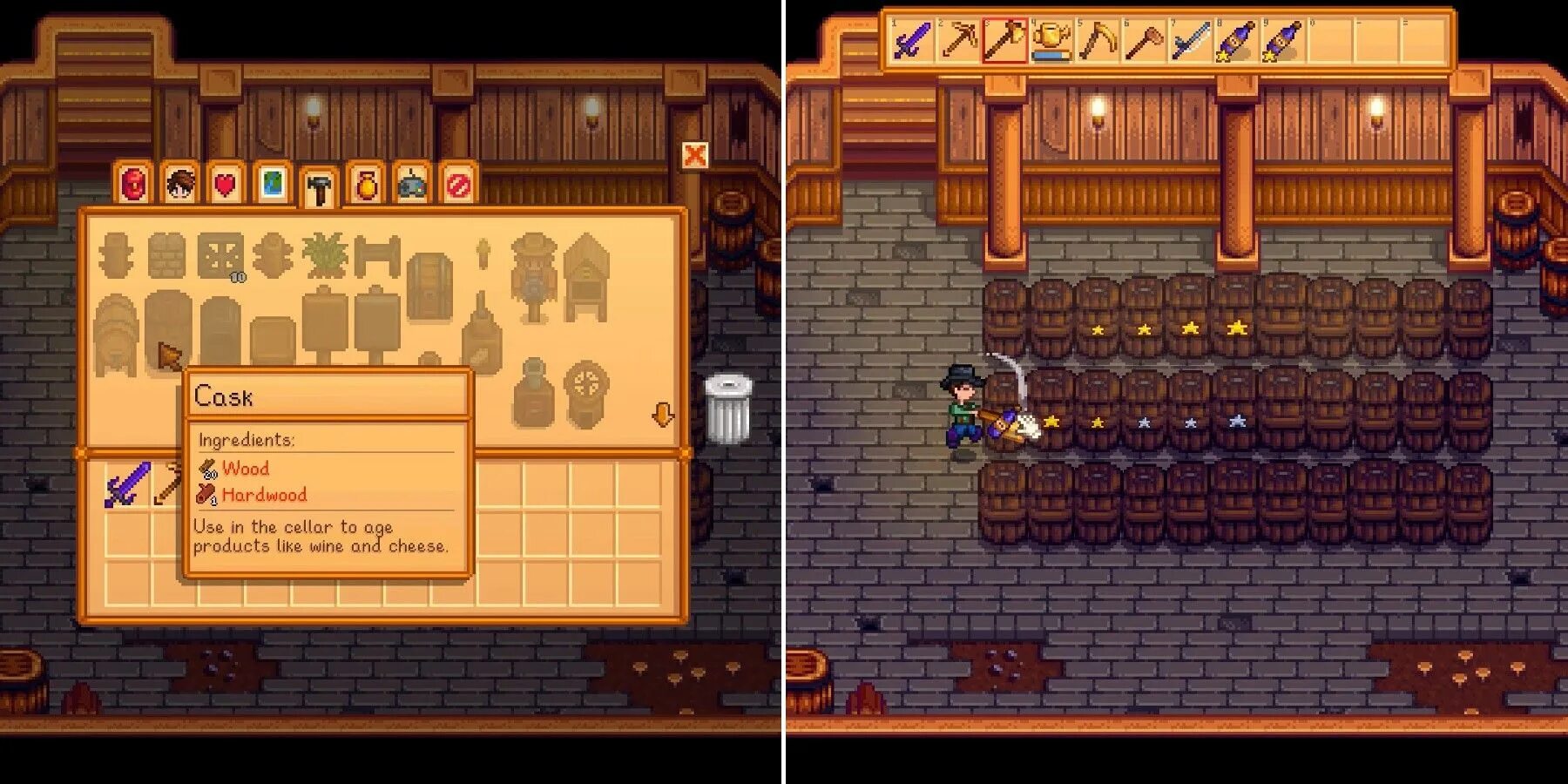 Вино stardew valley. Кадка stardew valley. Стардью валли погреб. Погреб вино stardew valley. Вино stardew valley.