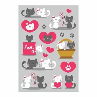 Наклейки коты распечатать