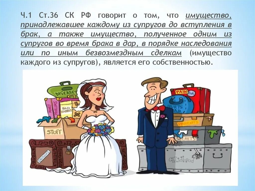 Сколько нужно прожить в браке. Имущество до вступления в брак. Раздел имущества супругов при разводе. Общее имущество супругов в браке. Раздел имущества супругов презентация.