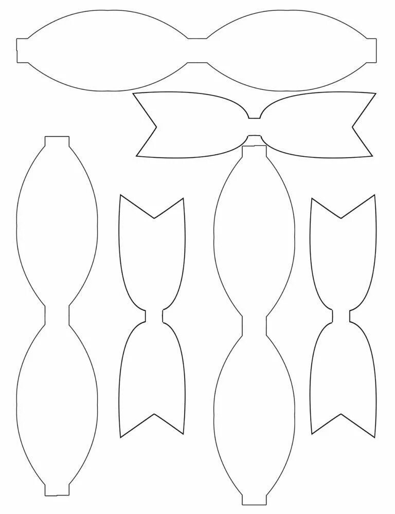 Трафарет для бантиков из кожи. Макет бантиков из фоамирана. Шаблоны для бантиков из фоамирана. Бантики шаблоны для вырезания. Лекало бантиков.
