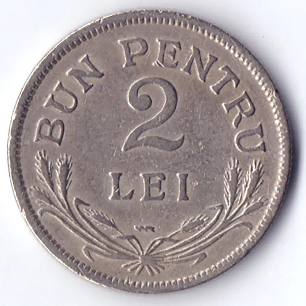 Пей лей 2. Румынская монета 1924 года.