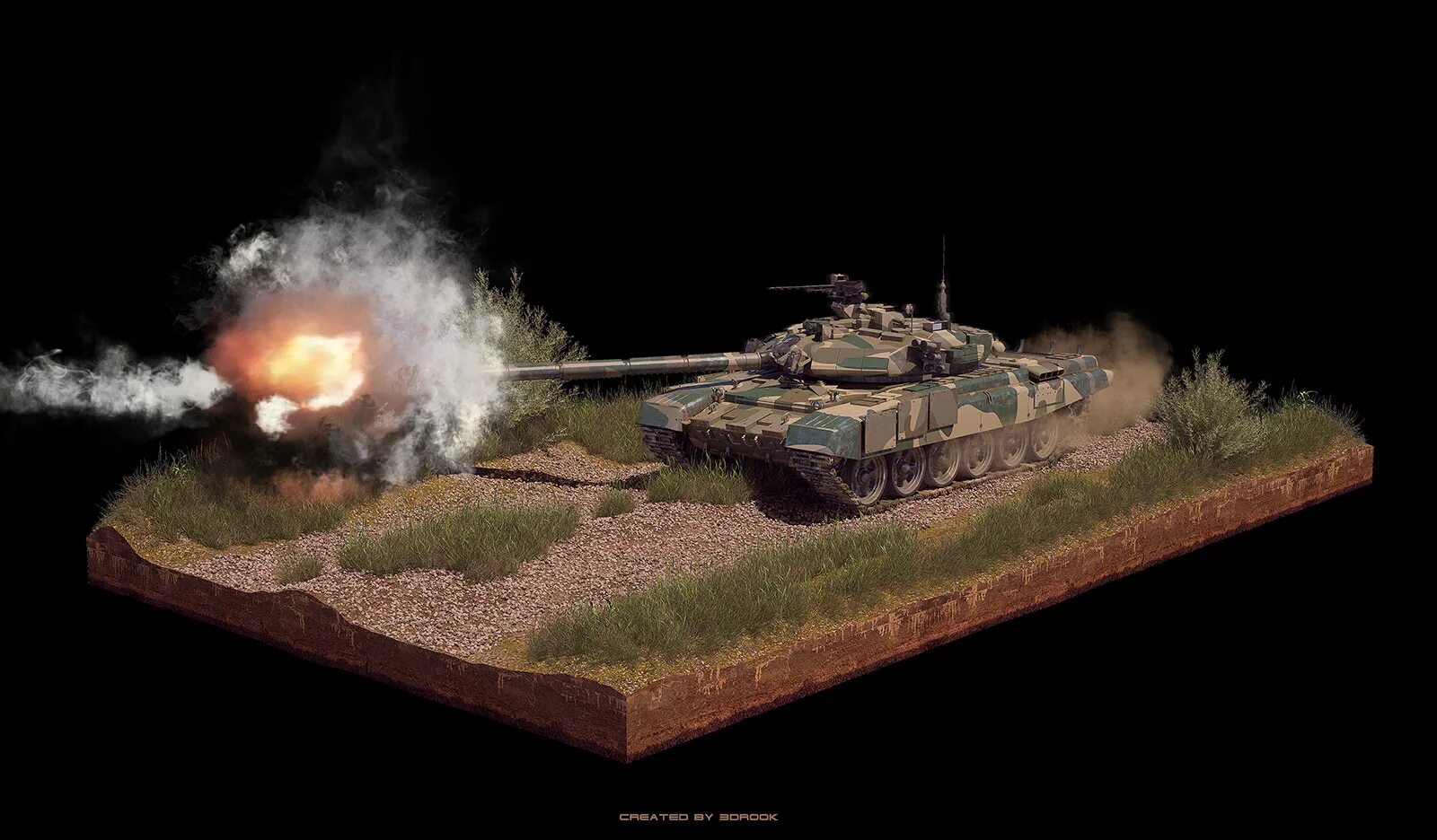 Диорама танк стреляет. Стрельба из сигнального пистолета. Имитация выстрела. Challenger 2 kfor trumpeter. Имитация выстрела.