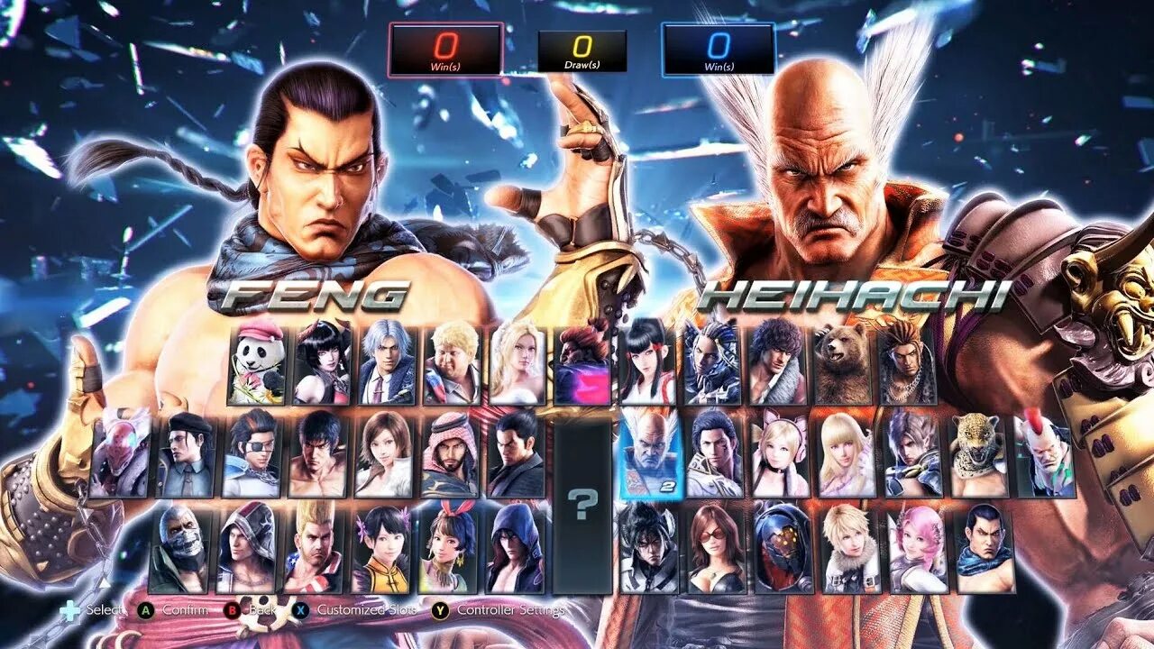 Экран выбора персонажа. Меню выбора персонажа Tenken. Tekken 7 меню выбора персонажа. PALWORLD выбор персонажа.