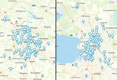 Карта бомбоубежищ подольск