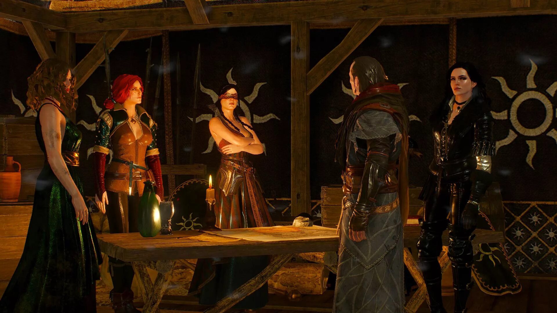 Ведьмак 3 чародейки. Ведьмак 3 ложа. Фрингилья эйльхарт. Ведьмак 3 ложа. Ведьмак цири йеннифер трисс.