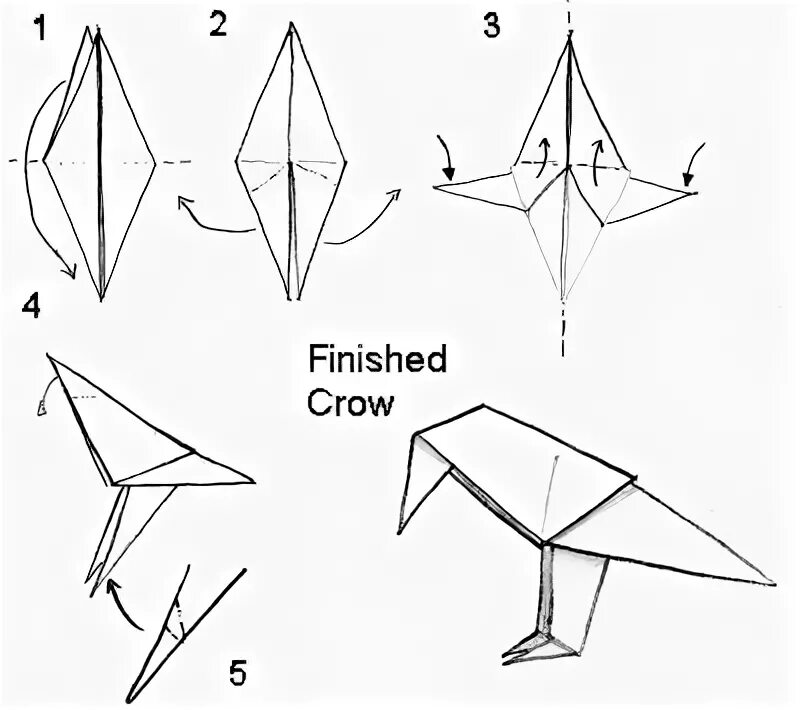Оригами скворец. Оригами Грач. Оригами ворона. Оригами ворона схема. Грач оригами схема простая для детей.