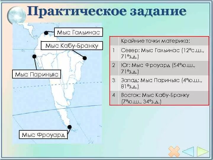 Мыс фроуард является крайней точкой. Мыс фроуард является крайней точкой