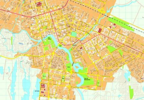 Карта астаны с названиями улиц